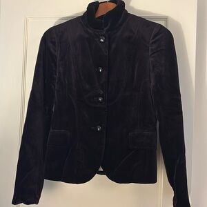 J. Crew velvet blazer.